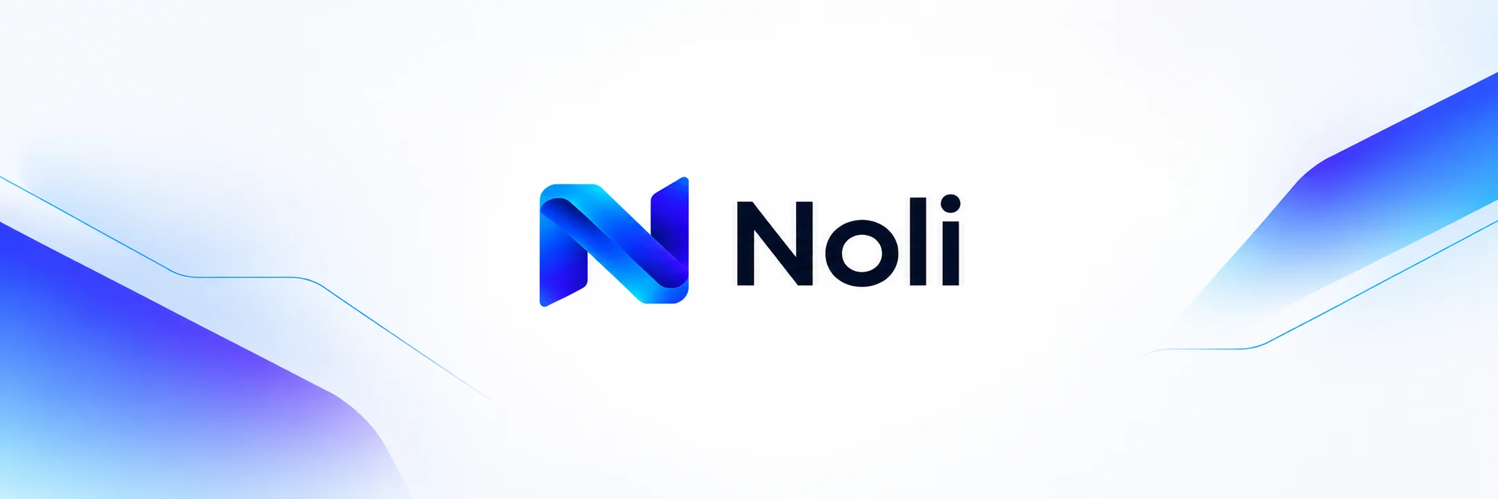 Noli logo: a blue folded N beside the name